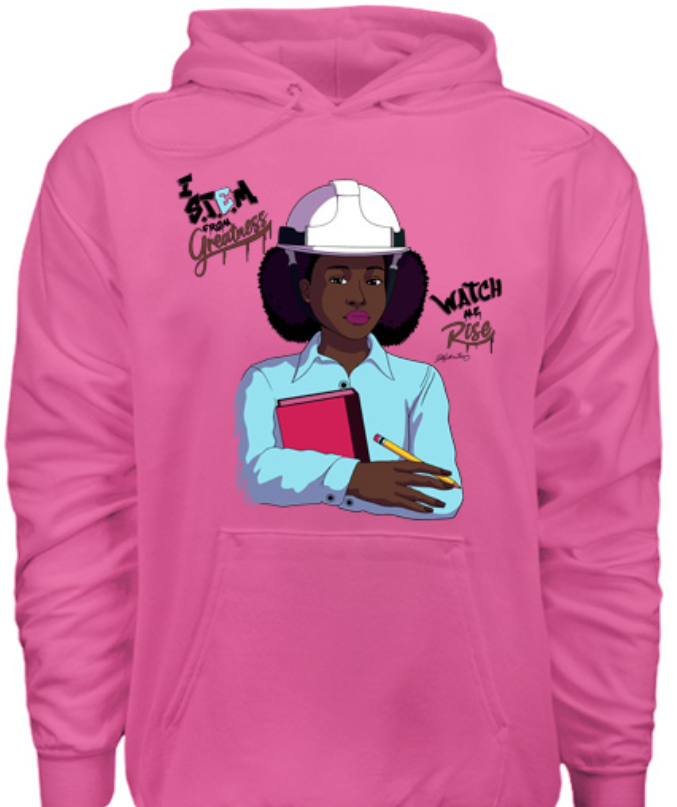 HOODIE Girl Engineering I STEM From Greatness